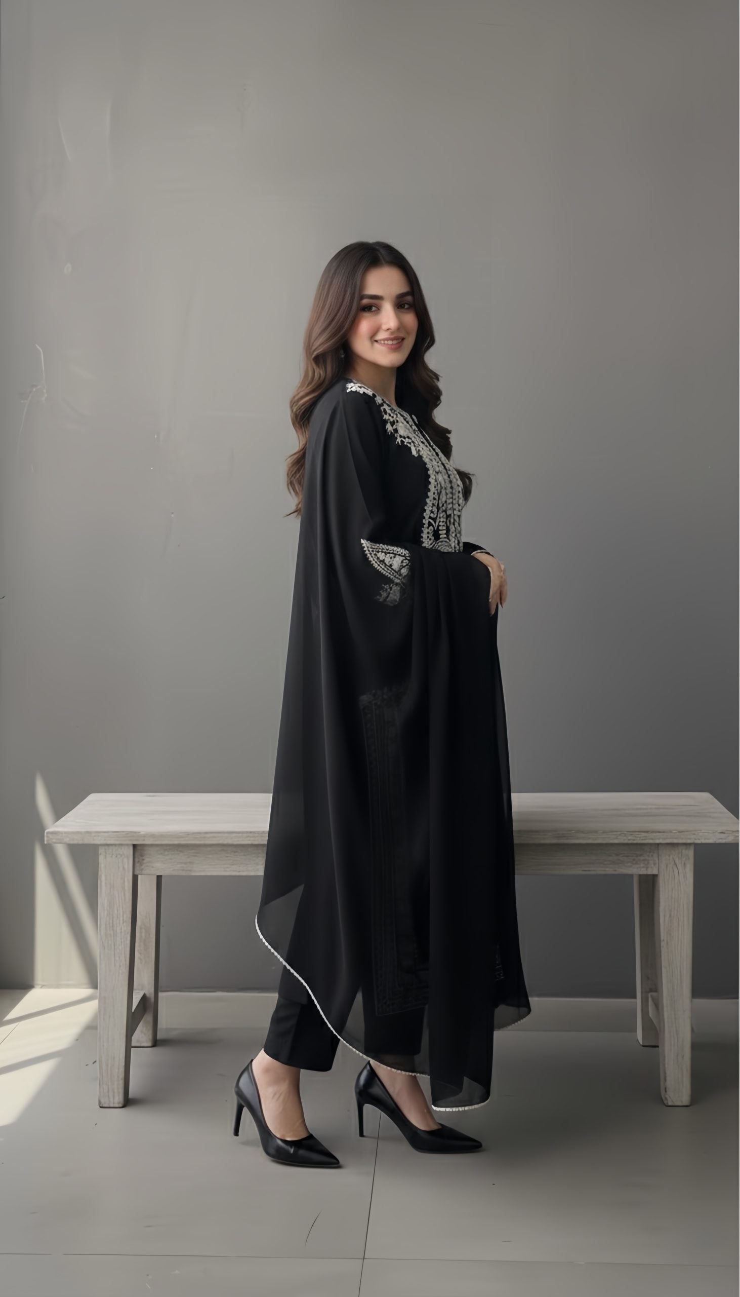 Black Noor-e-libas image 3